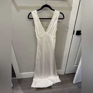Abercrombie Plunge Cowl Back Maxi Dress